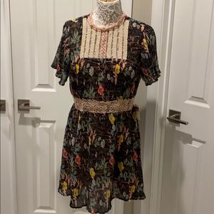 Foxiedox Black floral dress
